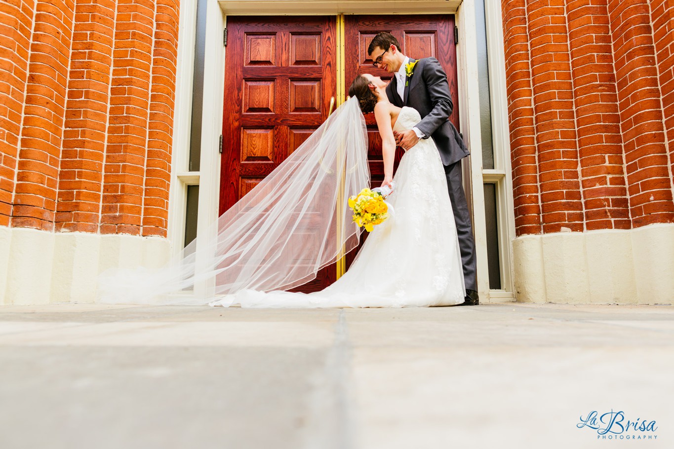 Cathedral of the Immaculate Conception Bride Groom Portrait Wedding Photography