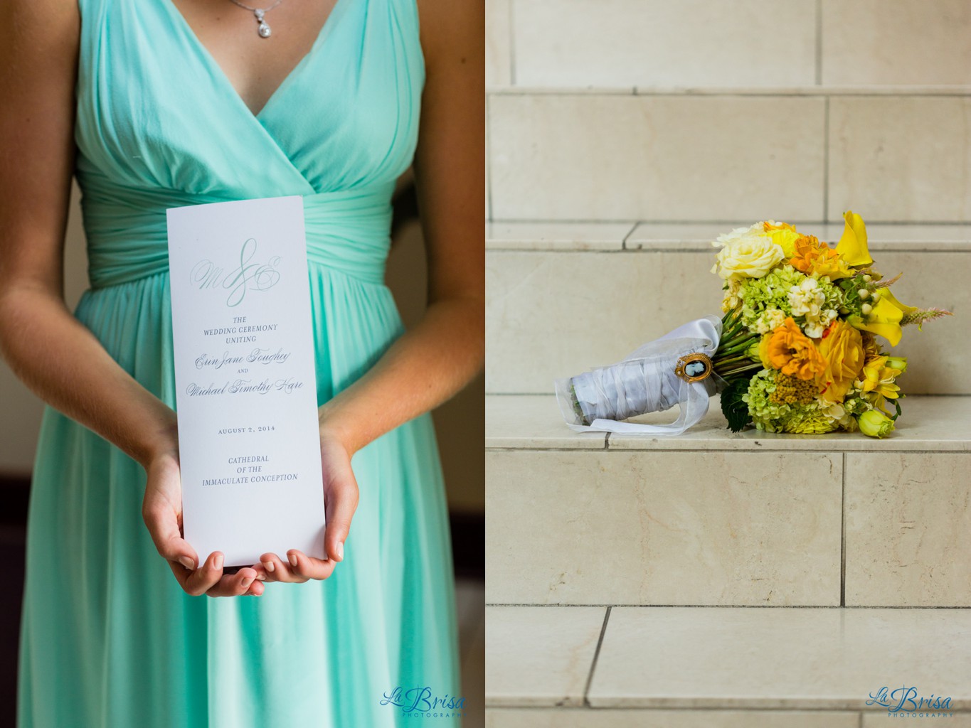 Wedding Details Programs Bouquet Wedding Photography