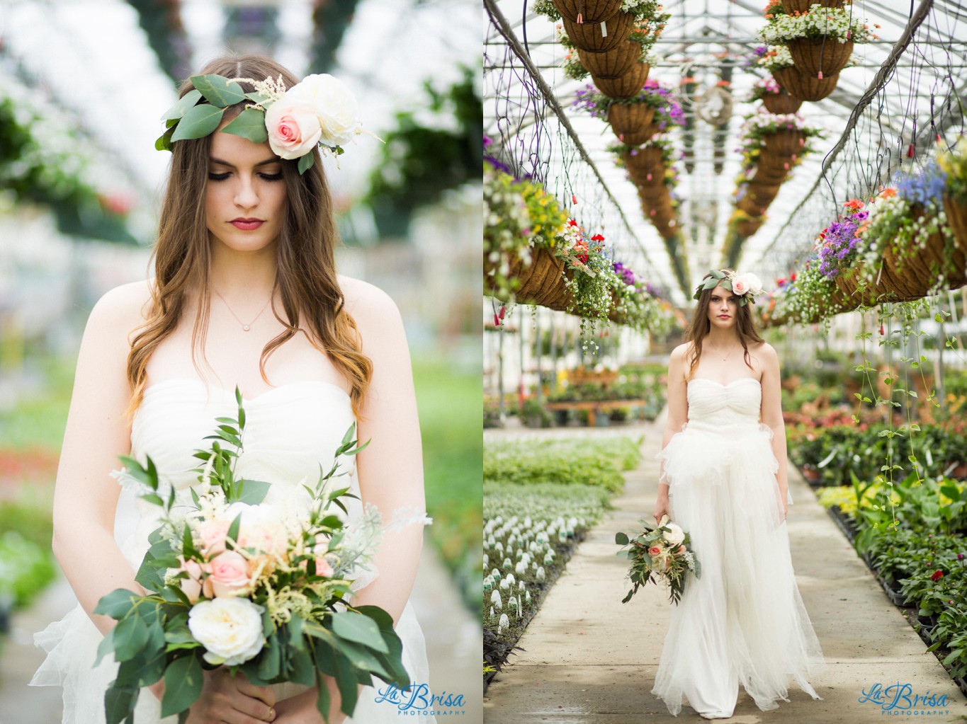 Greenhouse Bridal Portrait Belton Missouri  La Brisa Photography Emma York