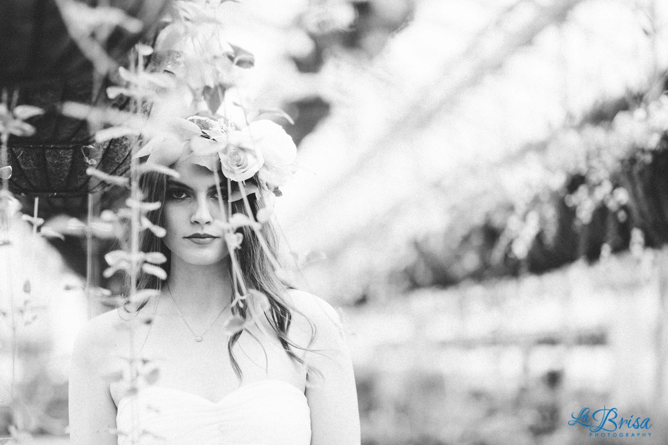 Greenhouse Bridal Portrait Belton Missouri  La Brisa Photography Emma York