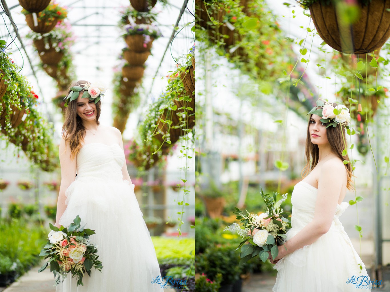 Greenhouse Bridal Portrait Belton Missouri  La Brisa Photography Emma York