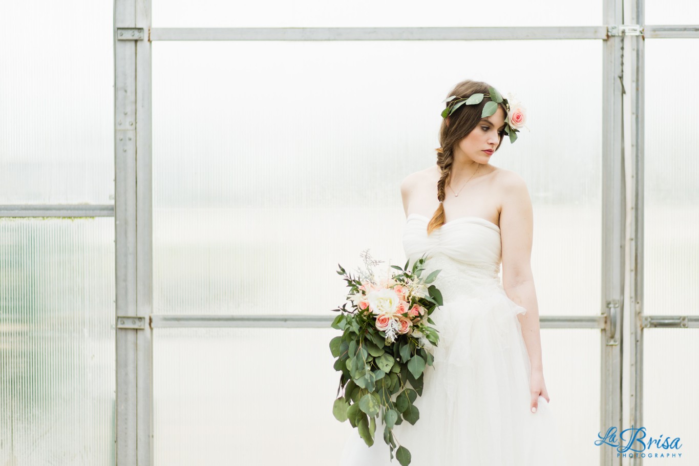 Greenhouse Bridal Portrait Belton Missouri  La Brisa Photography Emma York