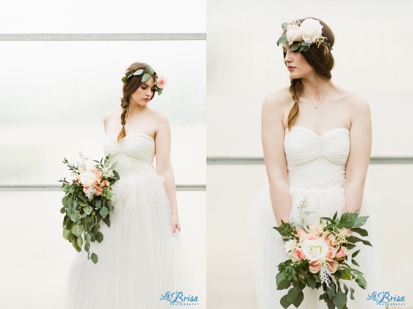 Greenhouse Bridal Portrait Belton Missouri  La Brisa Photography Emma York