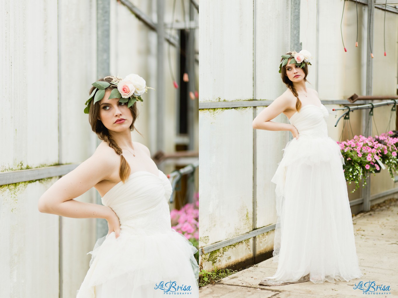 Greenhouse Bridal Portrait Belton Missouri  La Brisa Photography Emma York