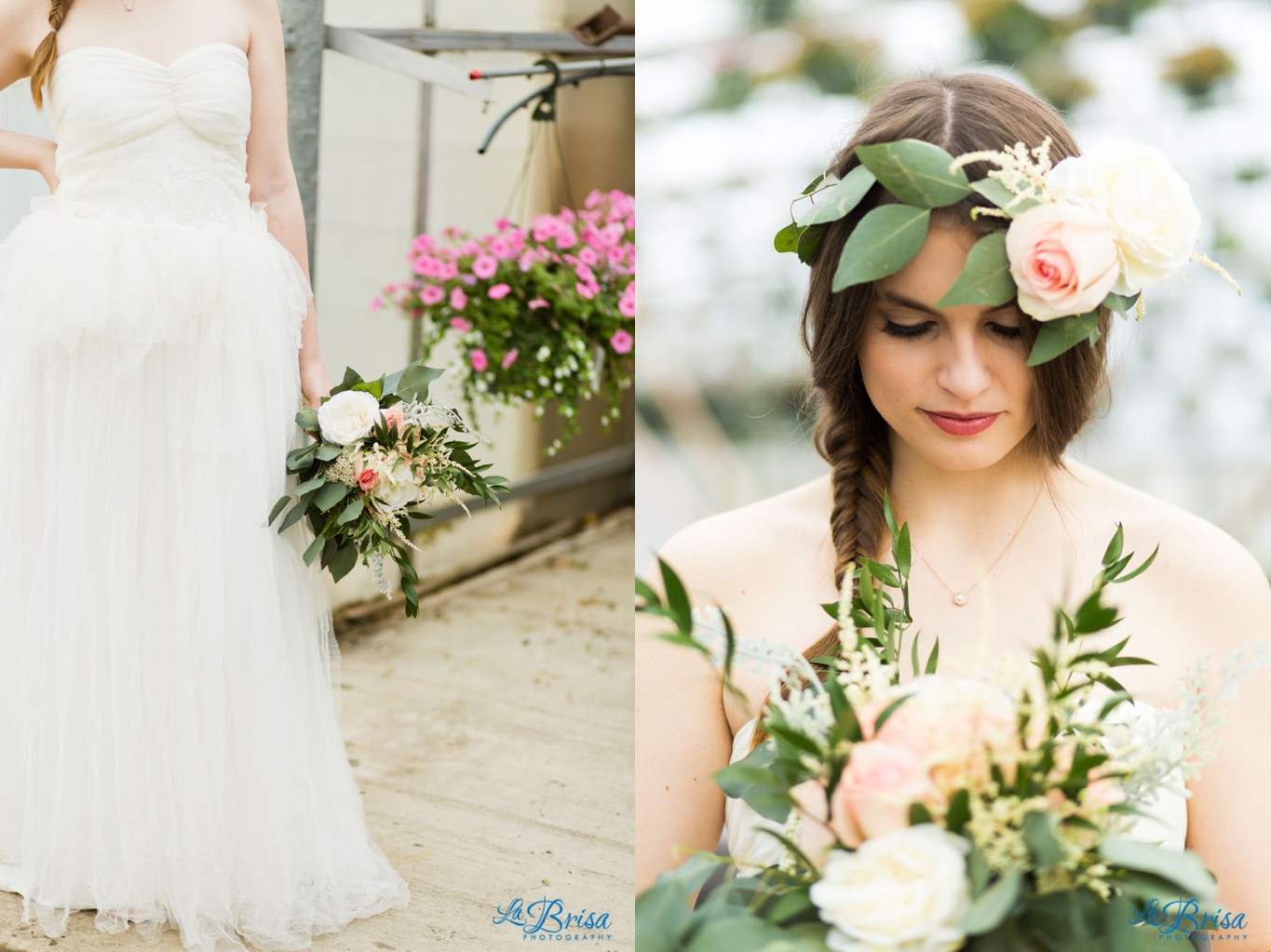 Greenhouse Bridal Portrait Belton Missouri  La Brisa Photography Emma York