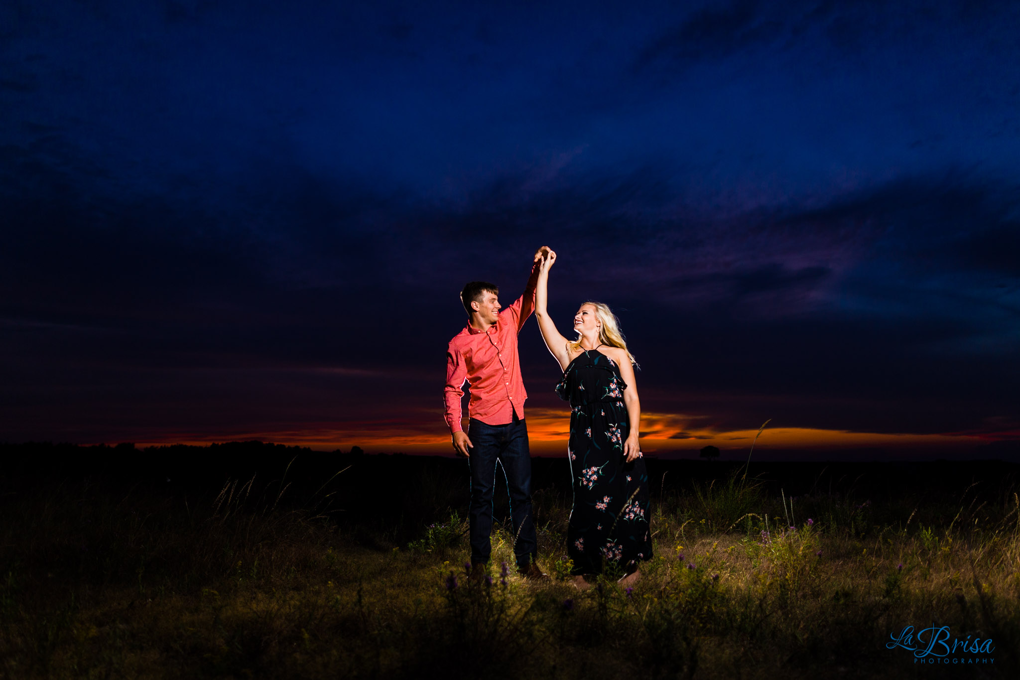 Manhattan KS Engagement Sunset