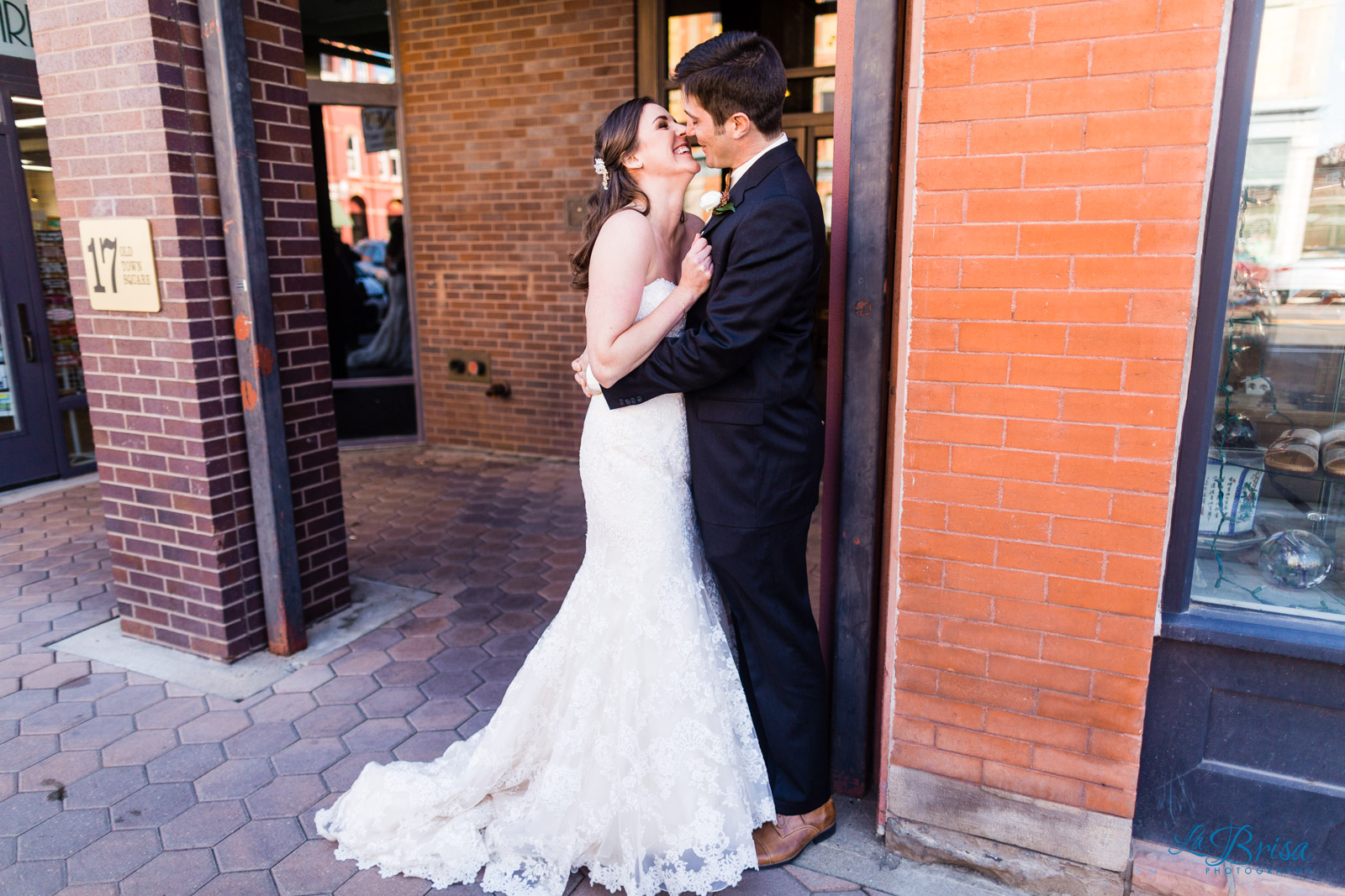 bride groom old town fort collins wedding