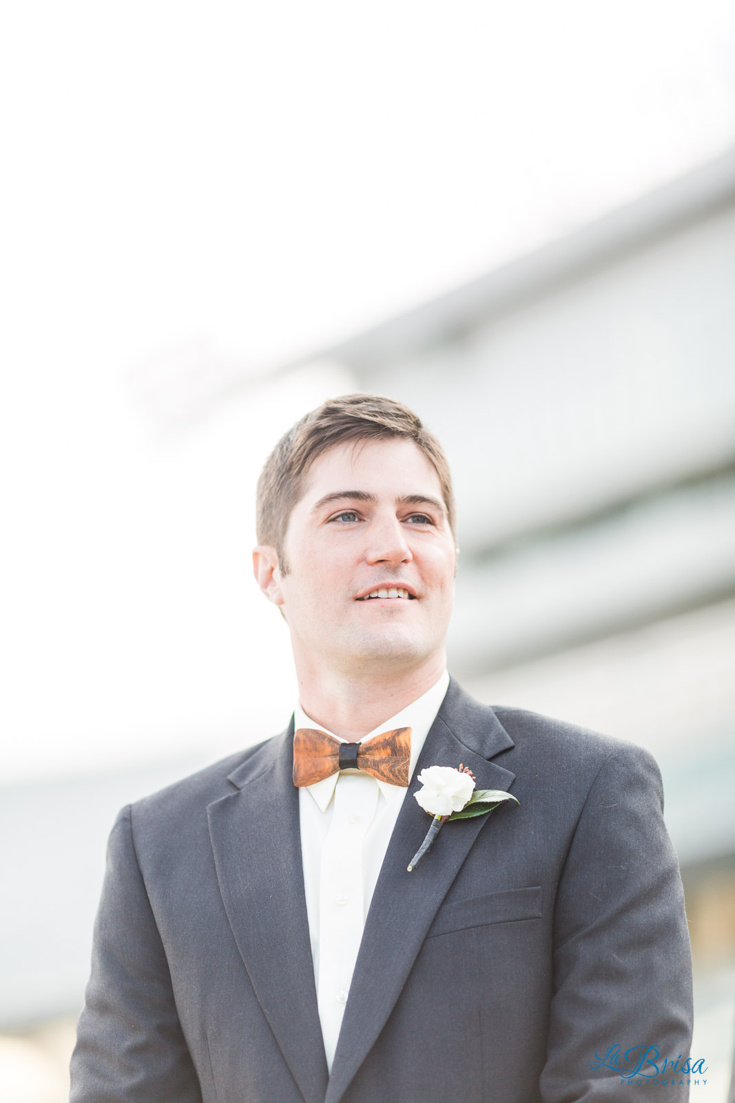 groom first look colorado state university wedding photography