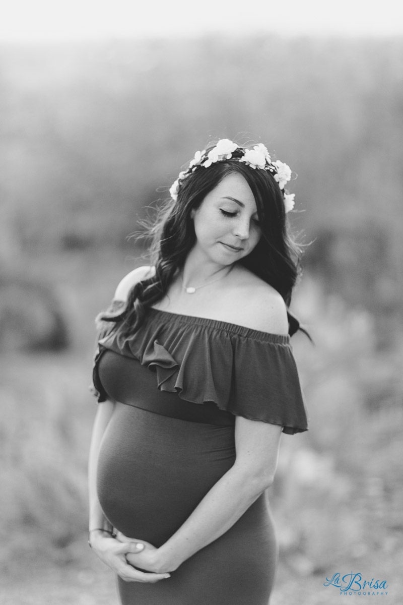 black white floral crown maternity dress marana desert