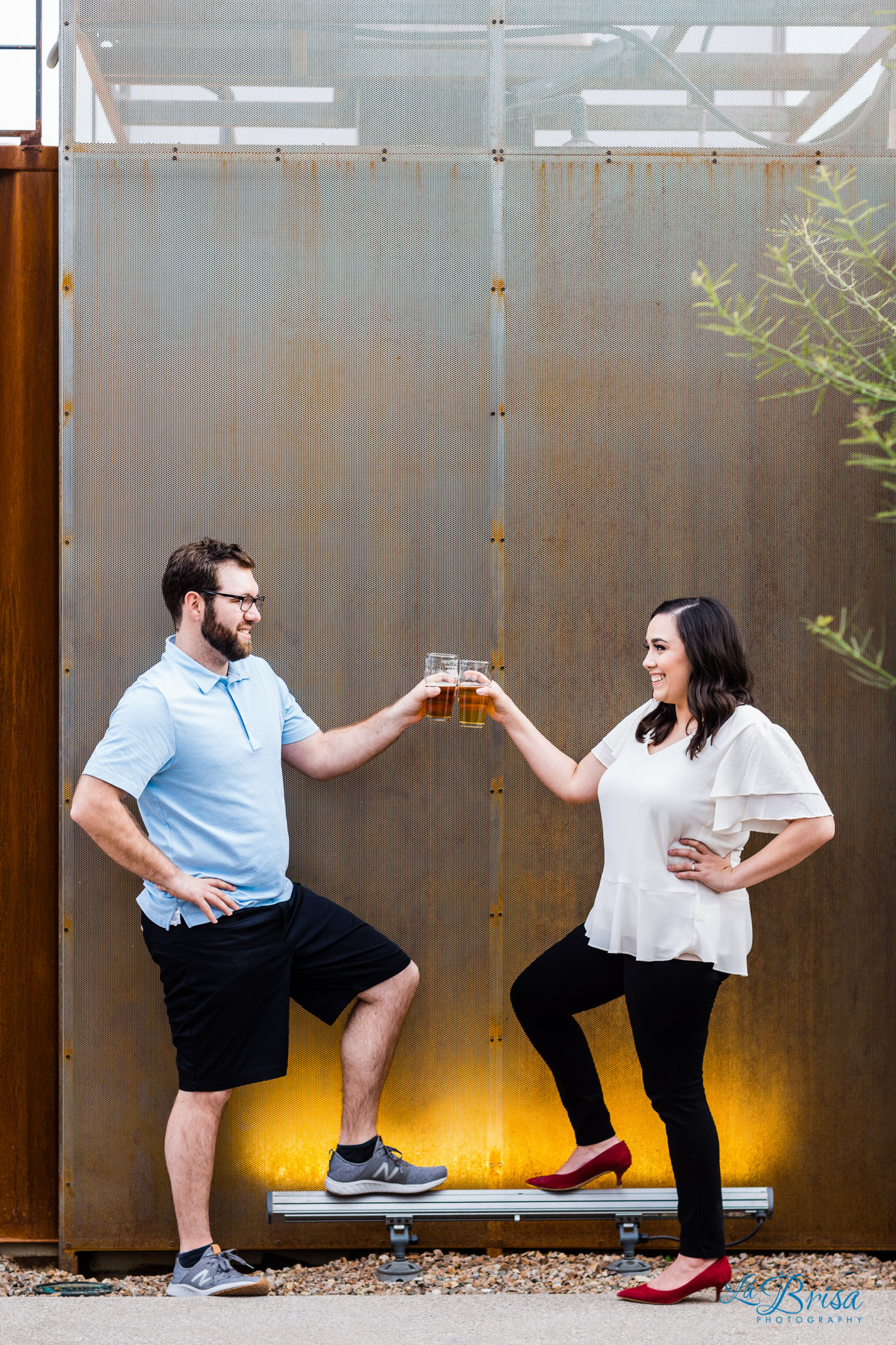 MSA Annex toasting beers engagement