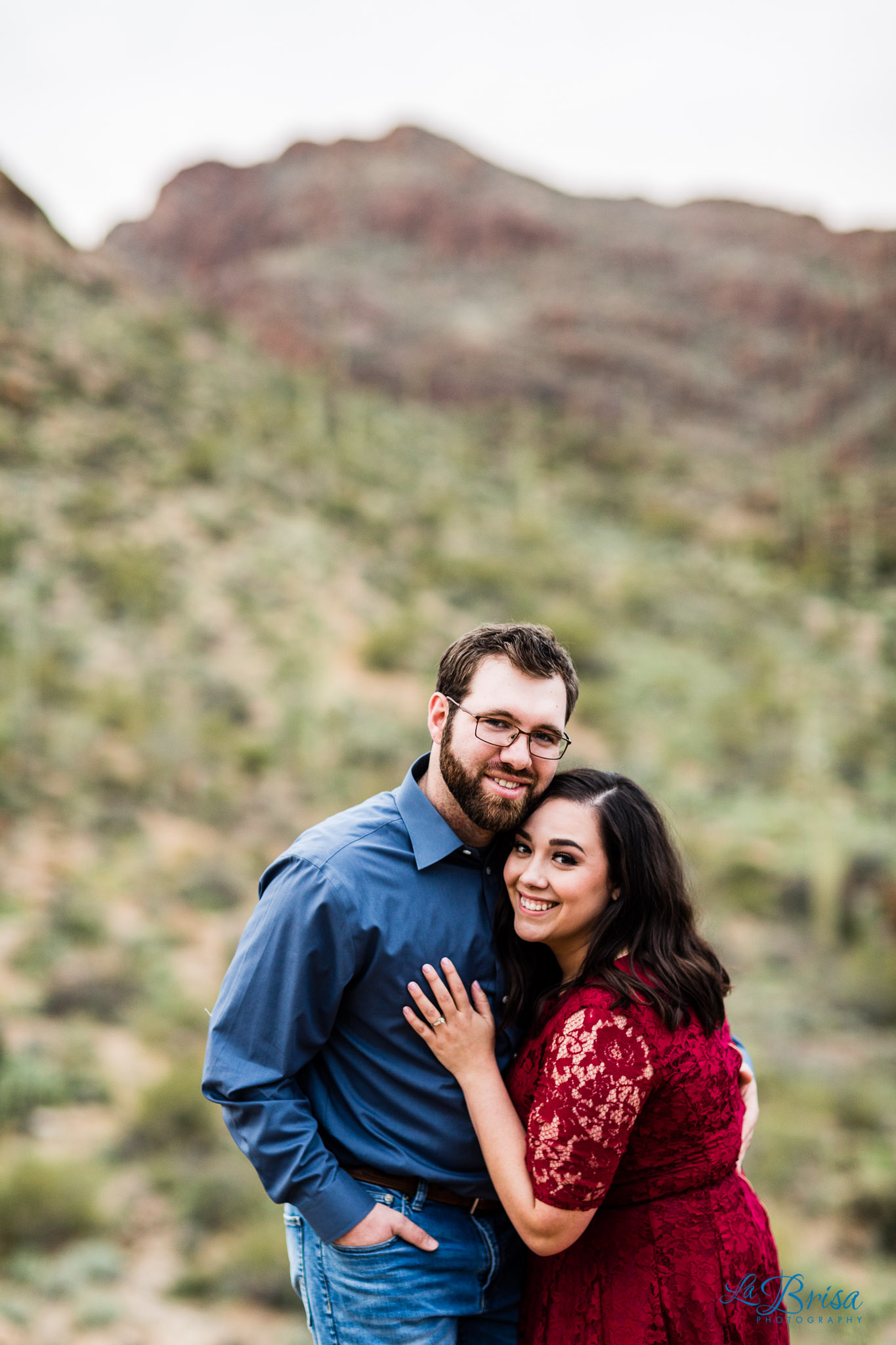 Gates Pass engagement red lacy dress