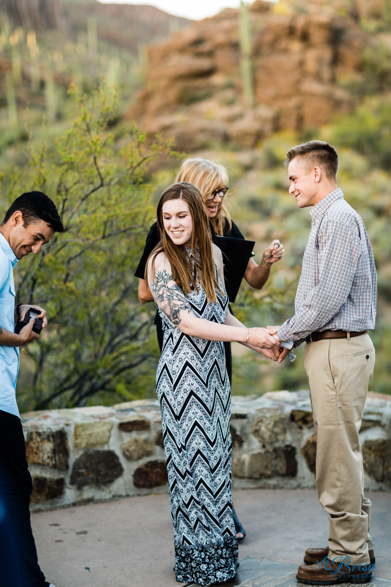 Gates Pass wedding ceremony