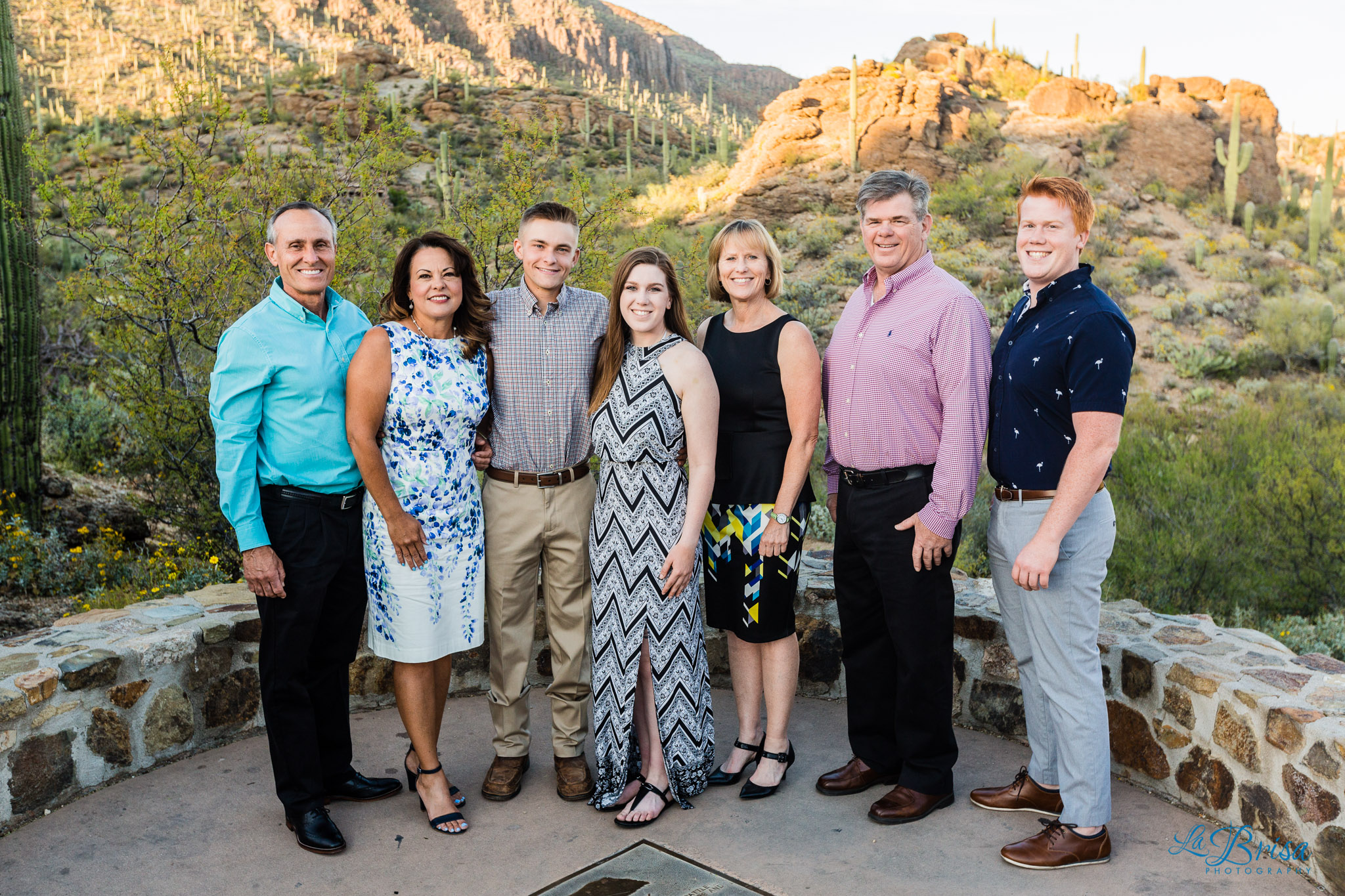 Gates Pass wedding family portrait