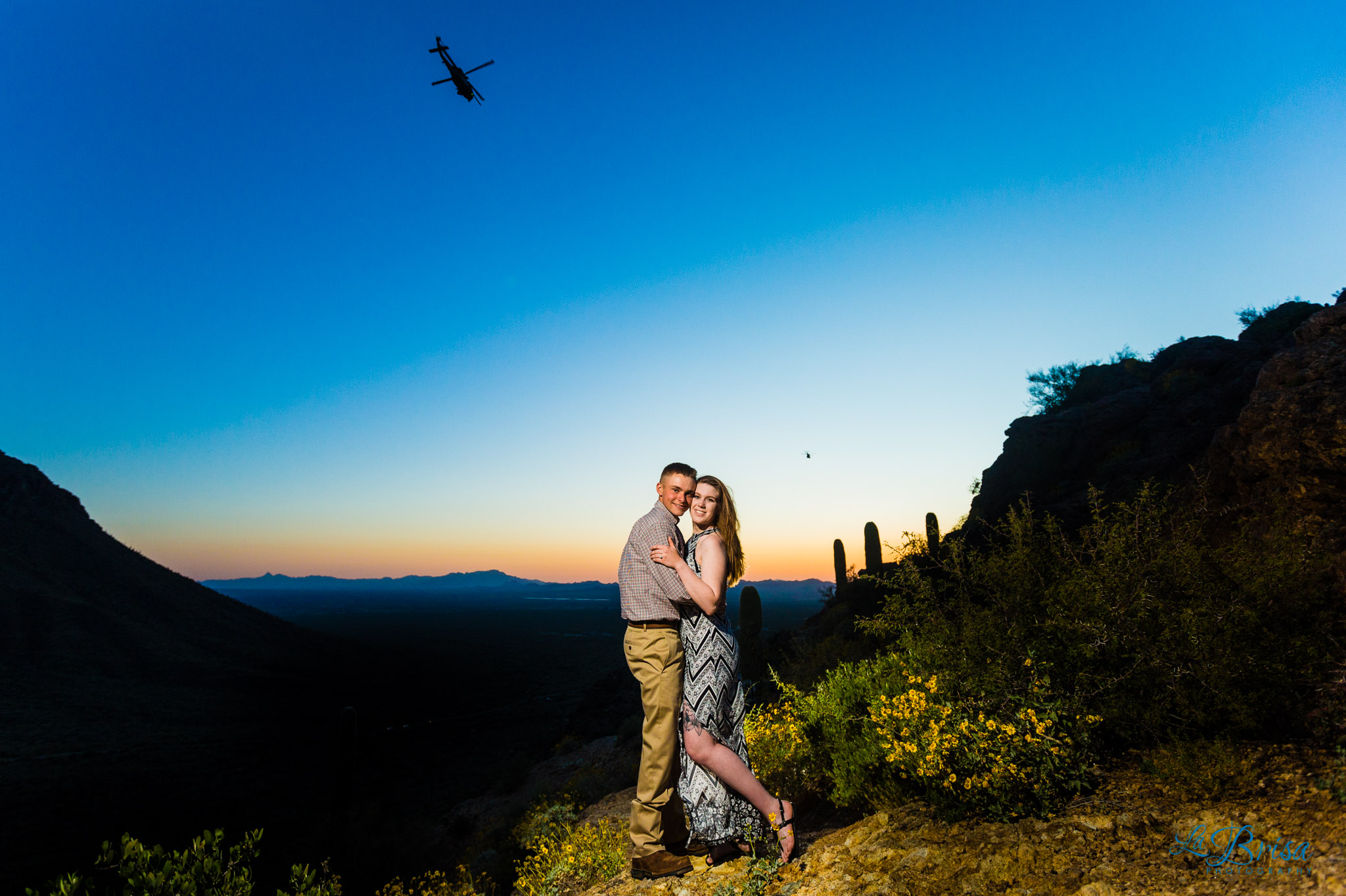 black hawk flyover bride groom gates pass wedding